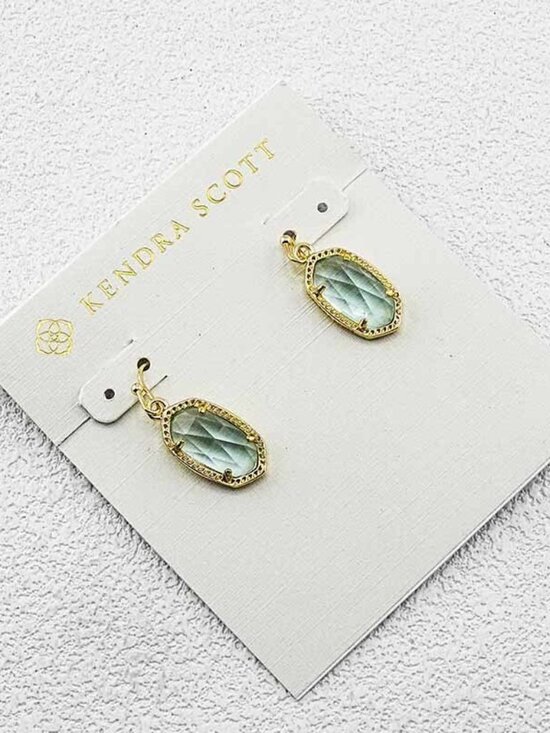 Kendra Scott Jewelry - Kendra Scott Light Sea Blue Glass Earrings
